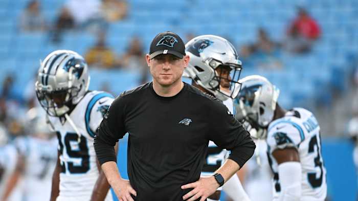 Brady during his previous job as the Carolina Panthers' offensive coordinator.